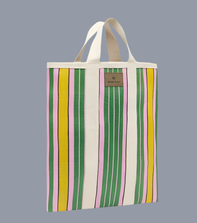 Gunes Swim Portfolio Bag - PINK/GREEN
