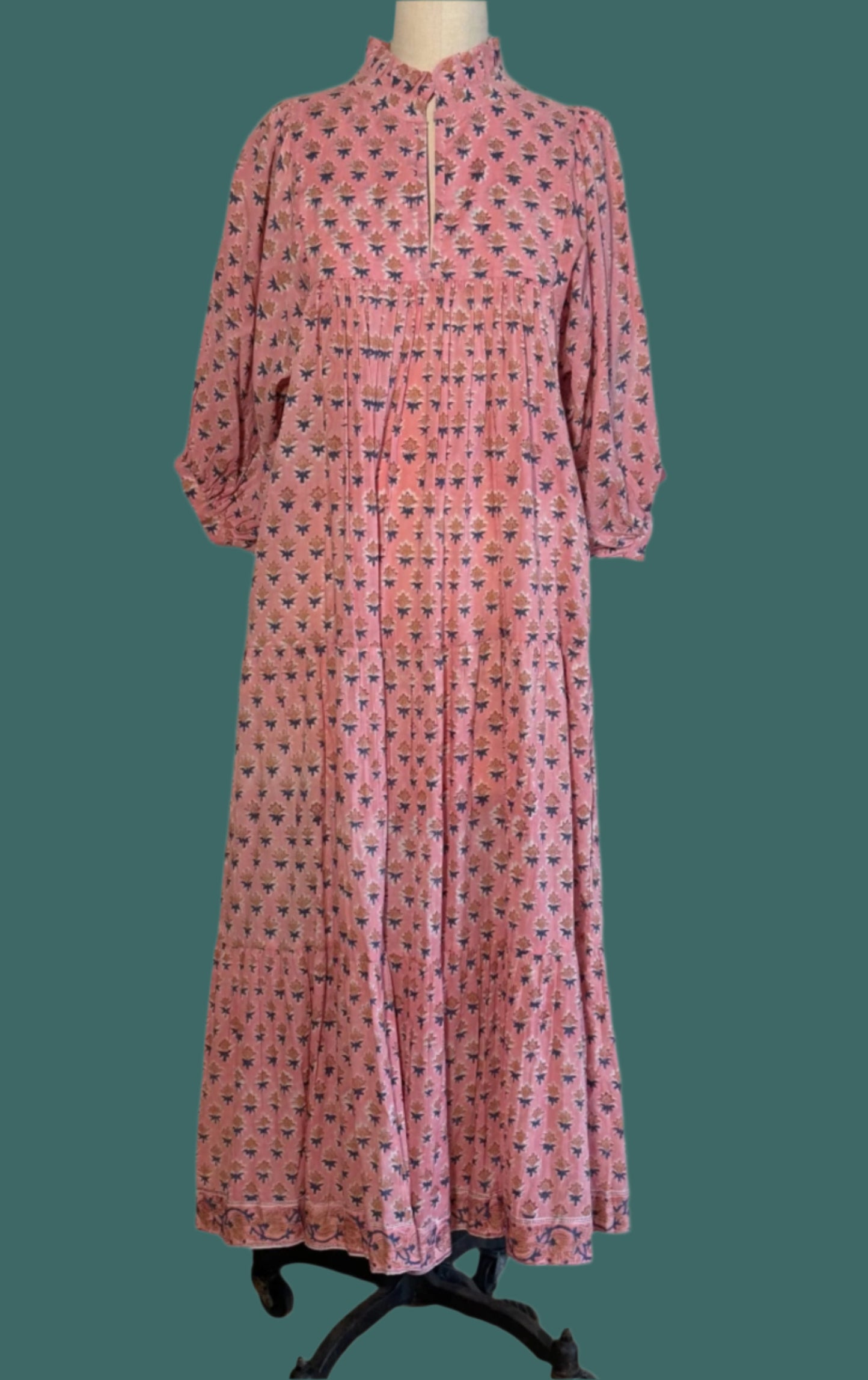 Flora Dress, Salmon