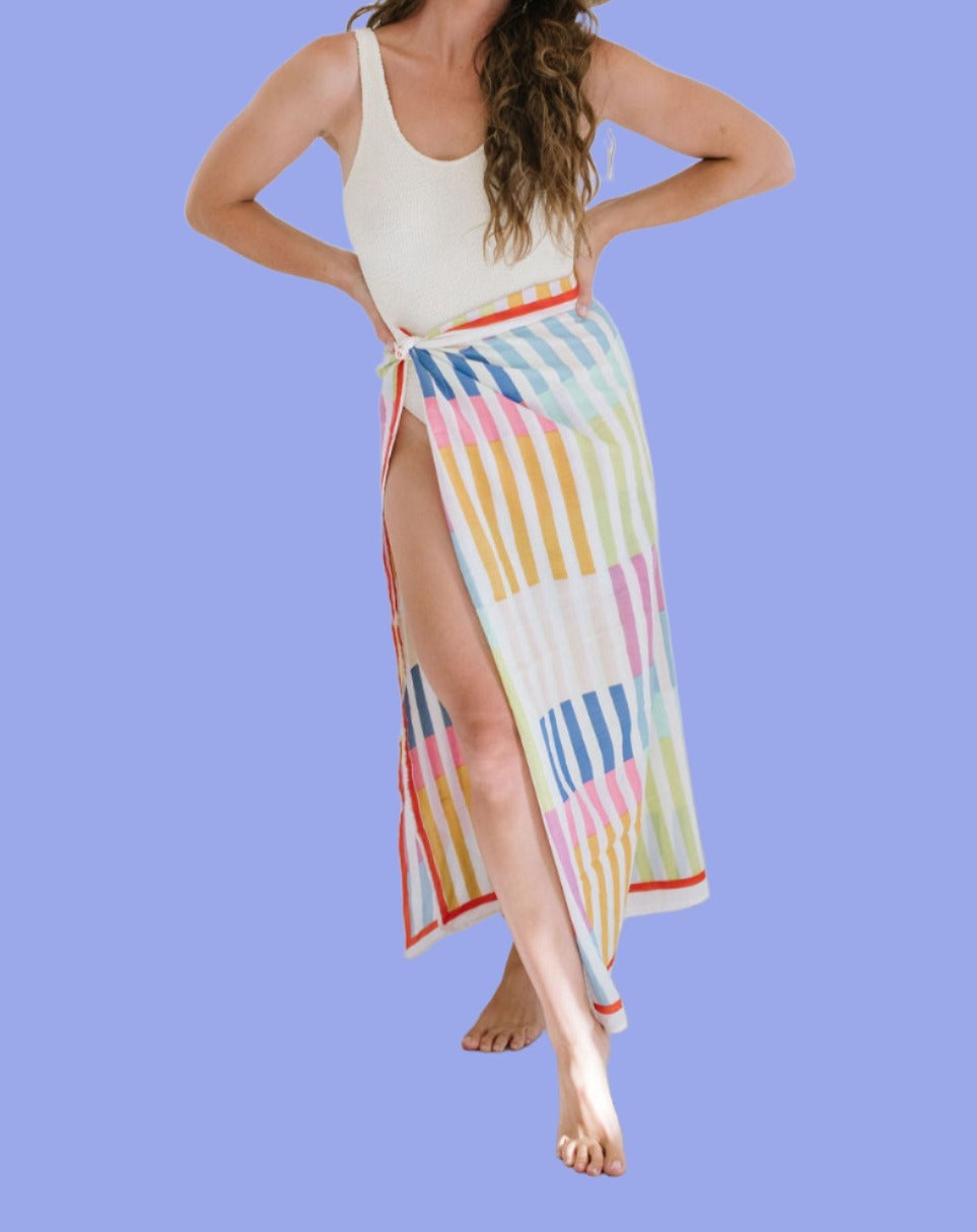 Rainbow Stripe Sarong