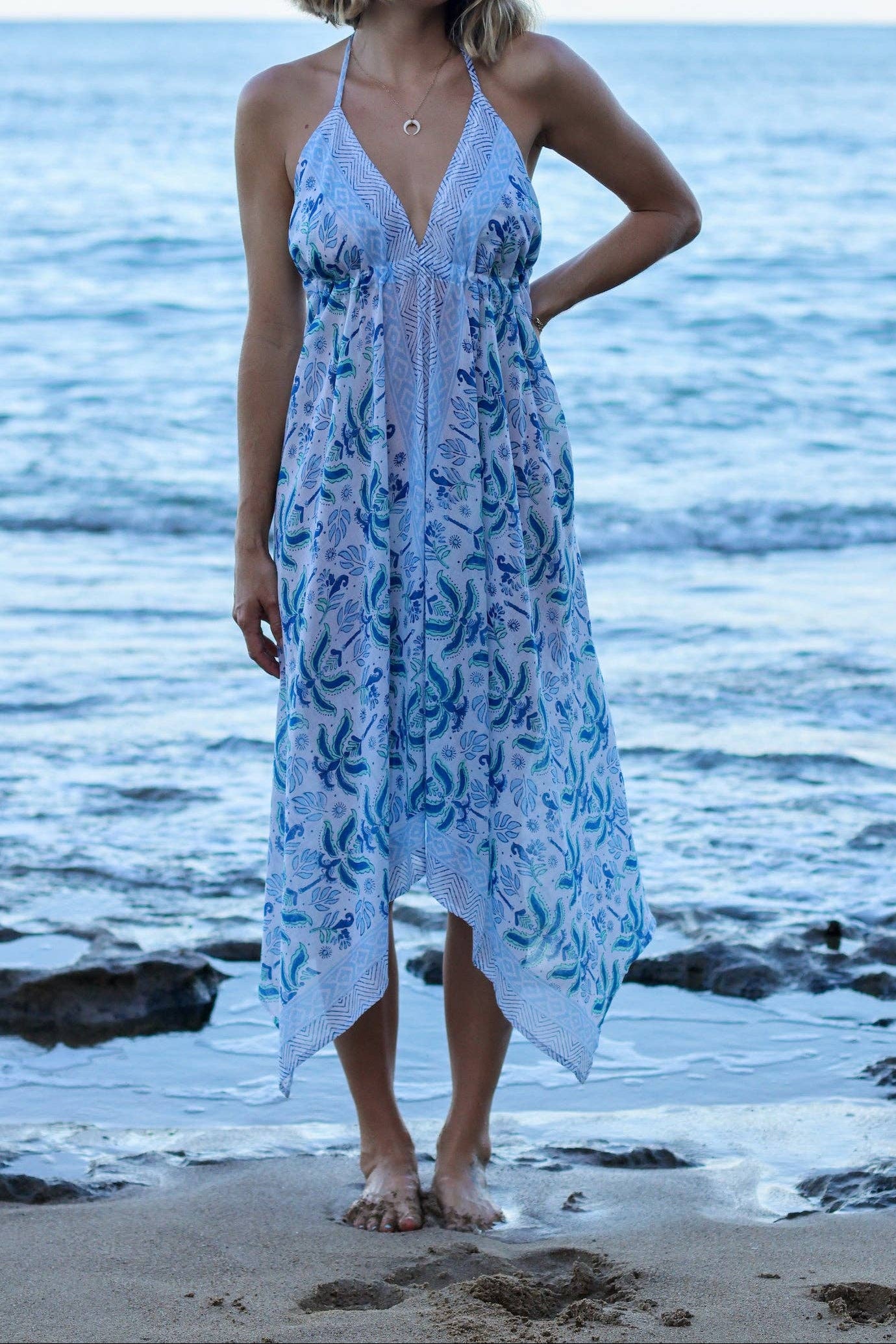 Island Dress - Tidal Palm