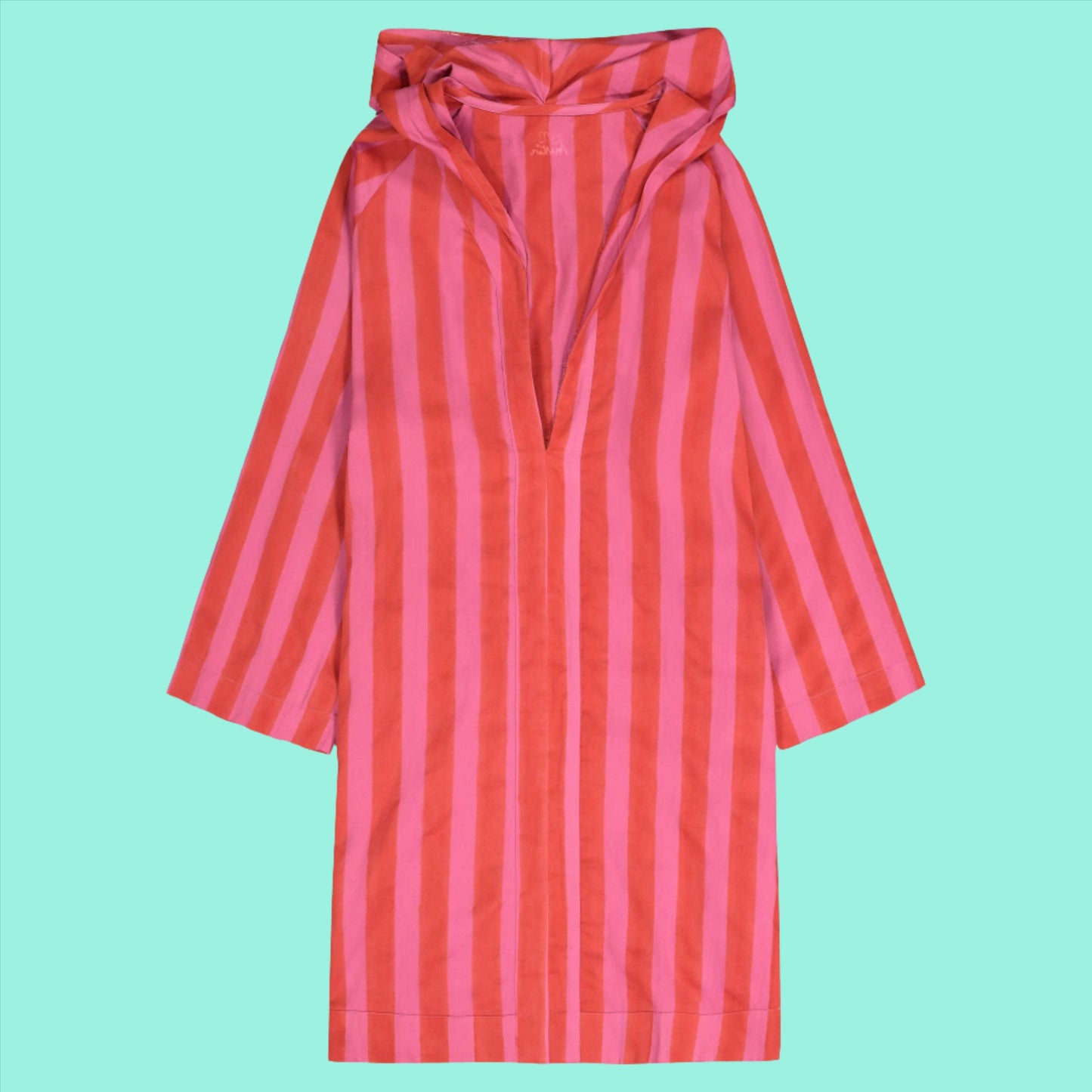 Cabana Stripe Ray Hoody, RED/FUSCHIA