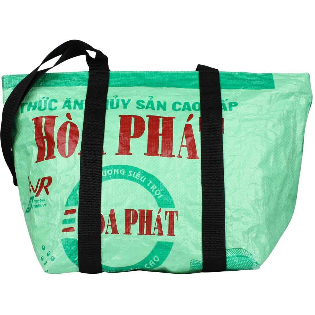 Recycled Rice Sack Bag w Zipper