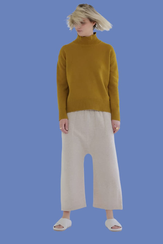 Cashmere Drop Crotch Pants