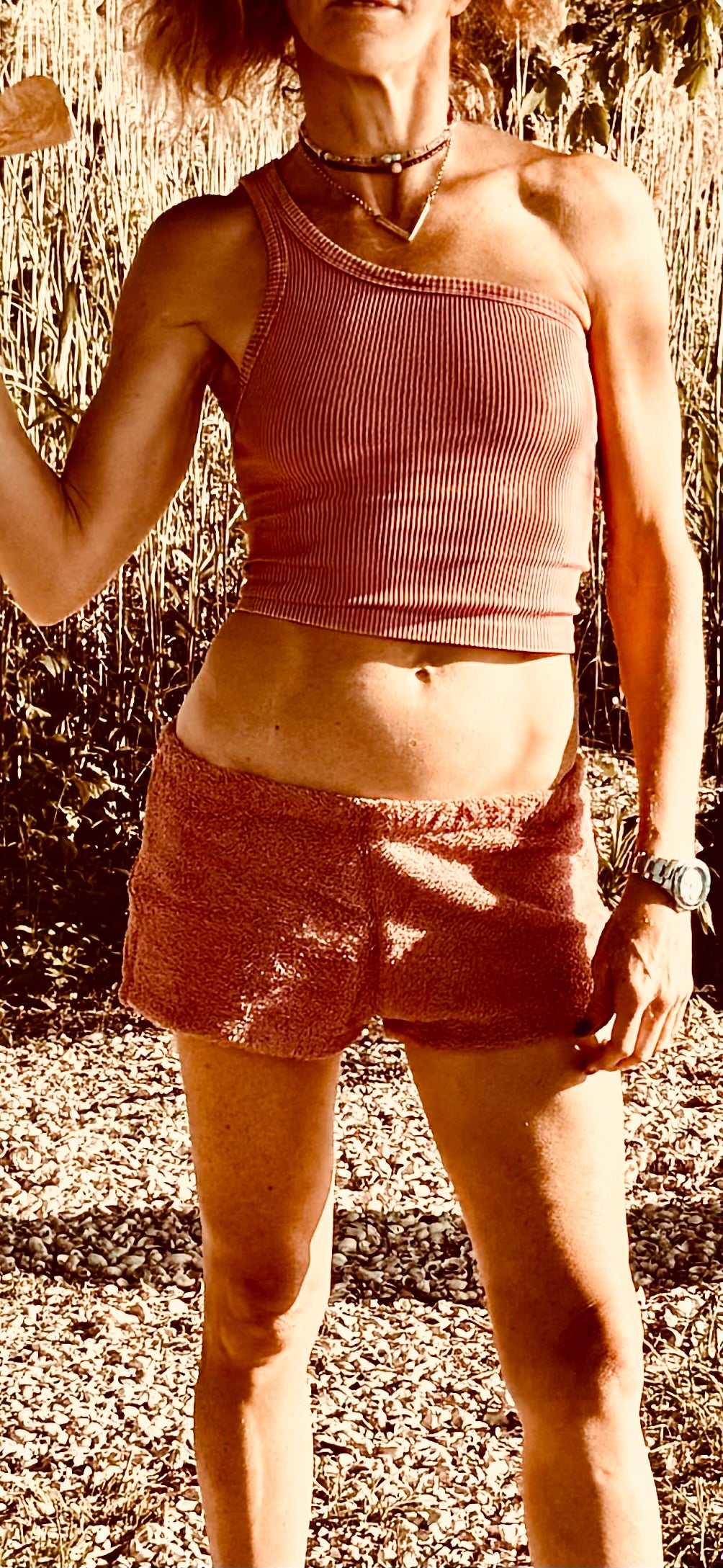 Simone Fan Boy Shorts, ROSE